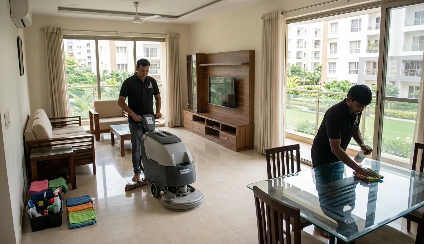 Professional full home deep cleaning service in Hyderabad apartment